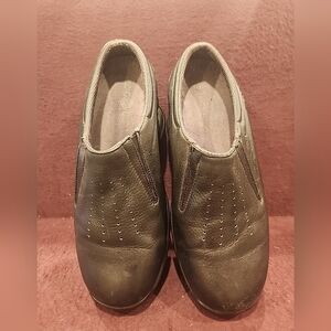 Z-coil Taos Black Leather Slip On Shoes